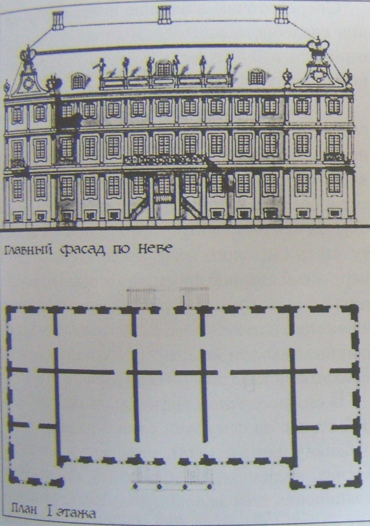 План меншиковского дворца